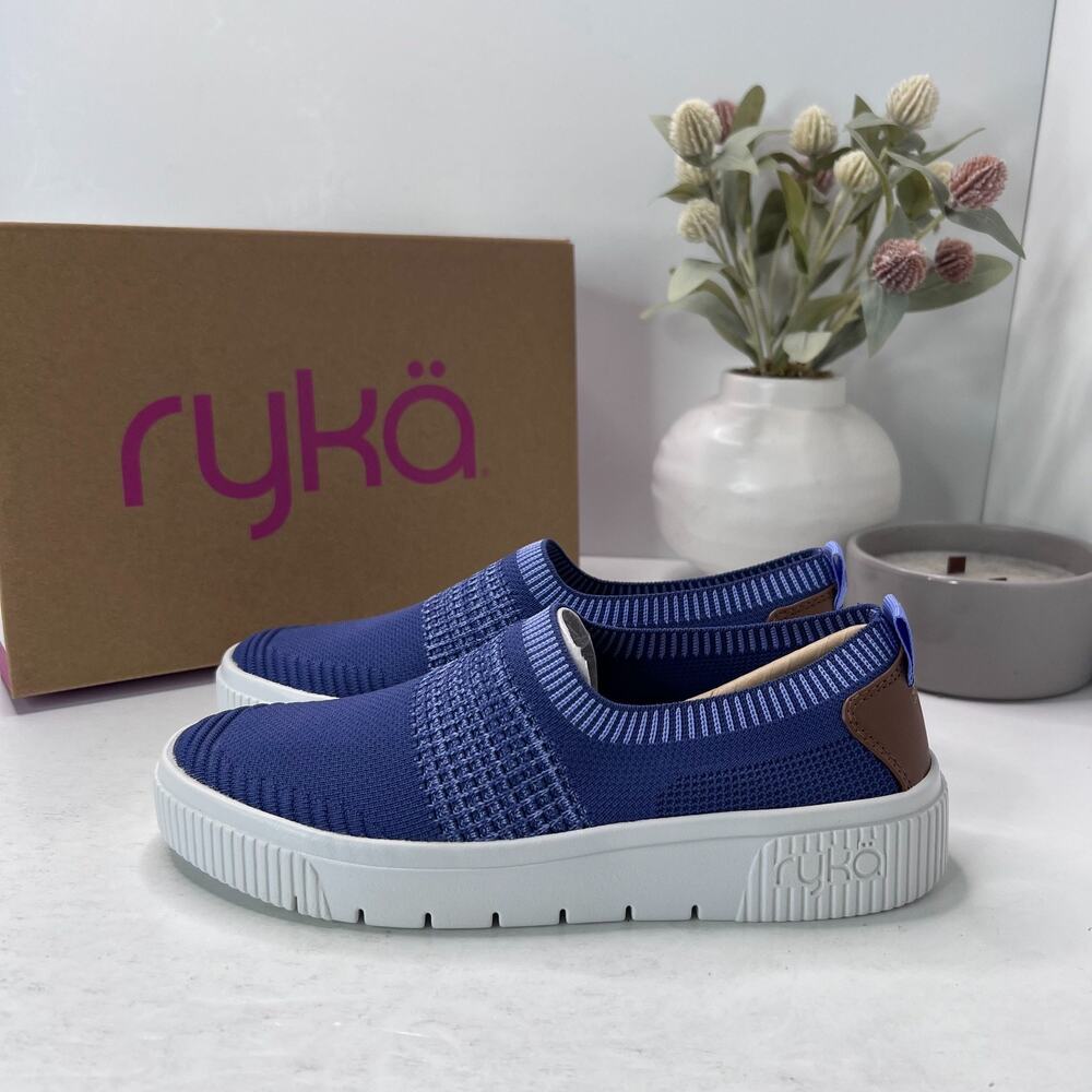 Ryka Vista Slip On Sneaker Casual Athletic Shoes Duskblue Women's 6.5M NWB